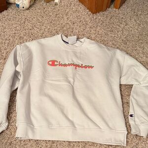 Champion White Crewneck women’s sweatshirt